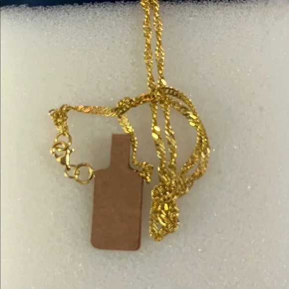 Fashion Gold Star Pendant Necklace with Clear Center Stone - Women Jewelry - Picture 2 of 2